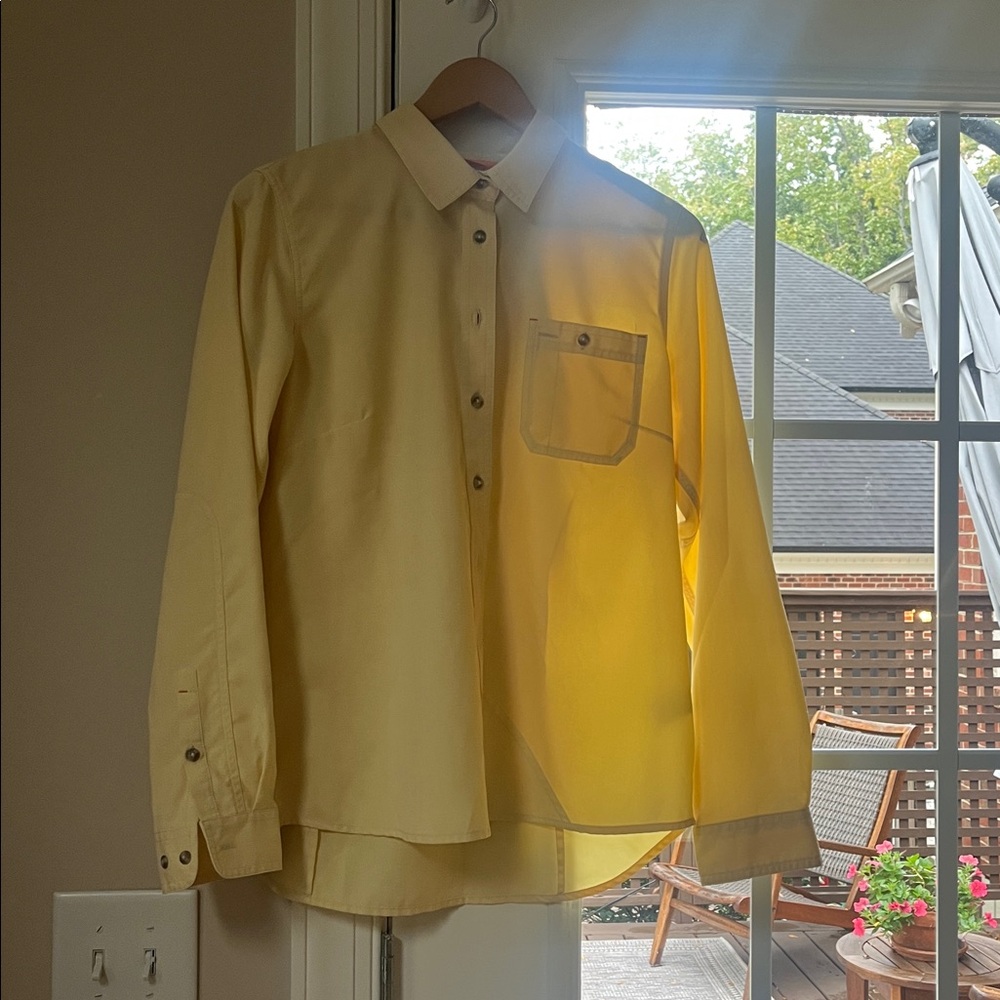 Orvis Light Yellow Button-Up Shirt